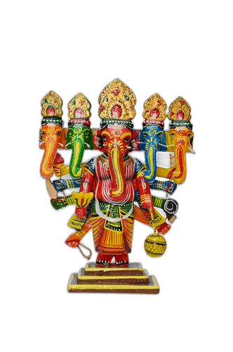 Panchmukhi Lord Ganesh Handicraft Idol