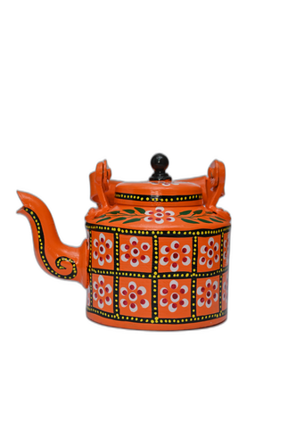 Wooden Lacquerware Kettle Toy - Handcrafted by OM Handicrafts
