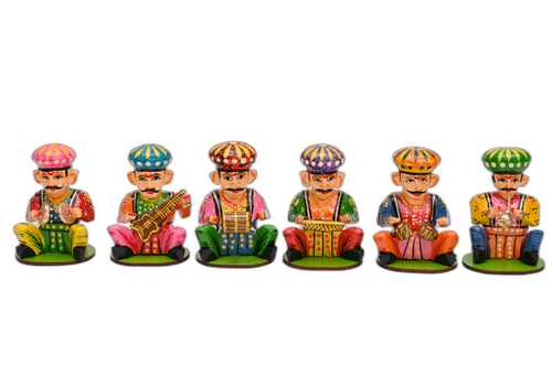 Handcrafted Wooden Musician Set (Set of 6) – Banaras Art