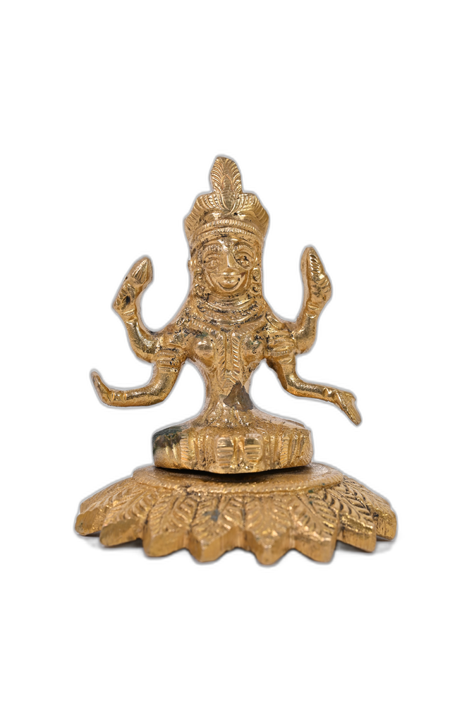 Brass Laxmi Idol – Goddess of Wealth & Prosperity