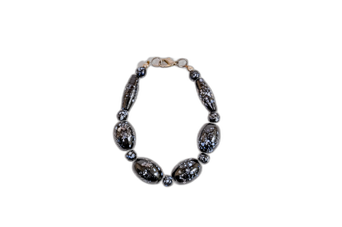 Midnight Sparkle Glass Bracelet