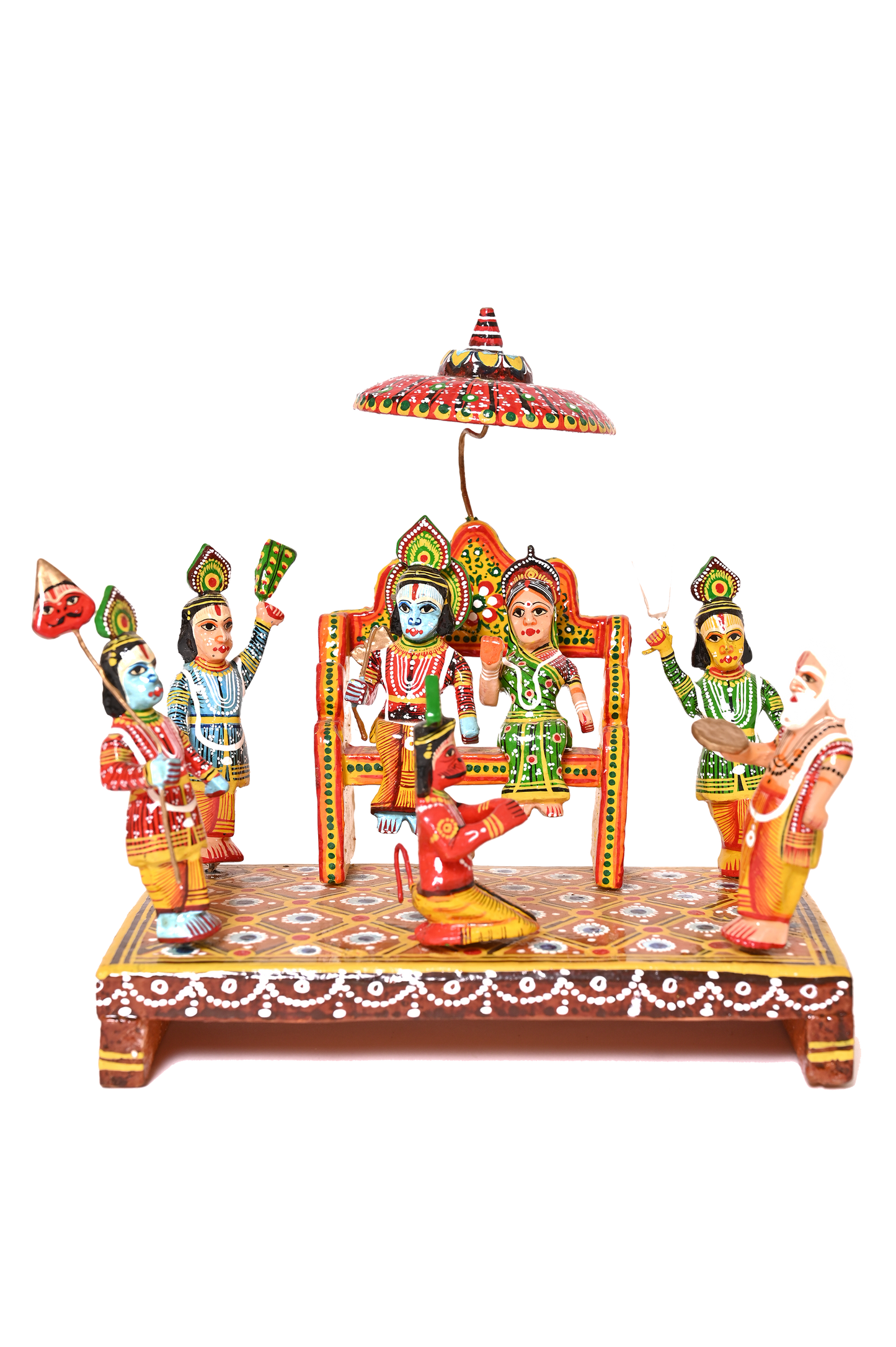 Ram Darbar – Handcrafted Wooden Sculpture