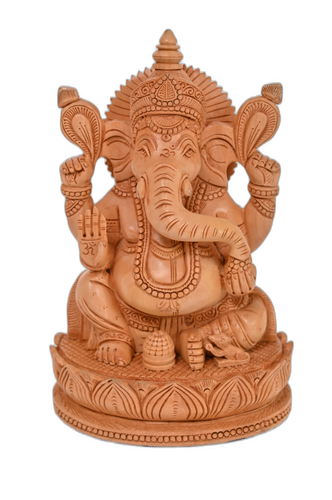 Handcrafted Wooden Ganesh Idol