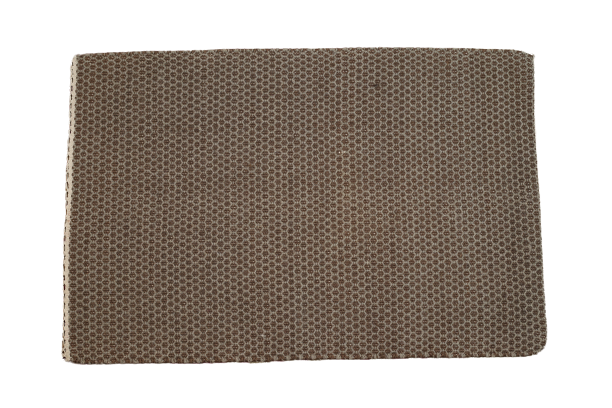 Brown & Black Wool Hand-Knotted Carpet