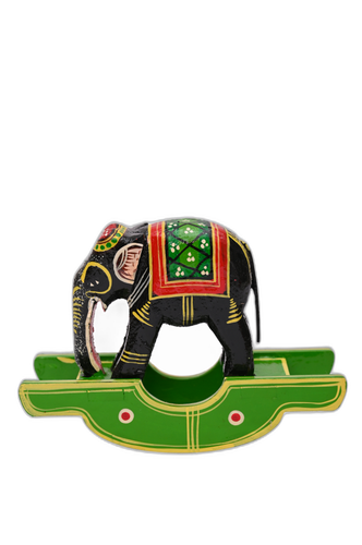 Wooden Balancing Elephant – Handcrafted Varanasi Toy