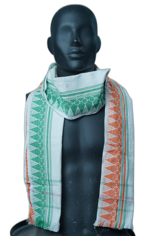 Handwoven Boro Tri-Color Arranie (Muffler)