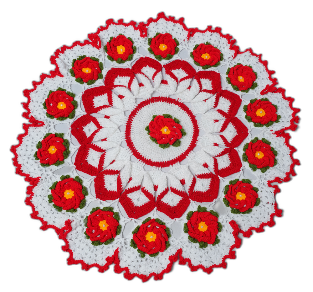 Hand Crochet Circular Table Centerpiece
