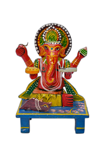 Ganesh Ji Idol (Big) – Wooden Lacquerware