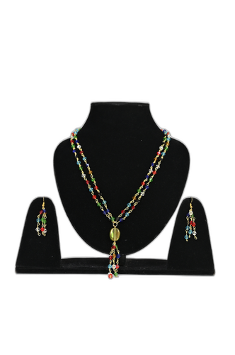 Two-Layered Loop Glass Bead Set