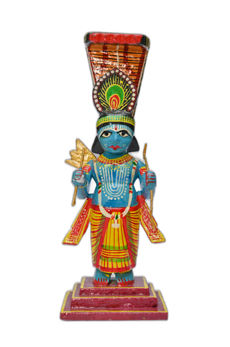 Ram Lalla Idol - Handcrafted Wooden Sculpture