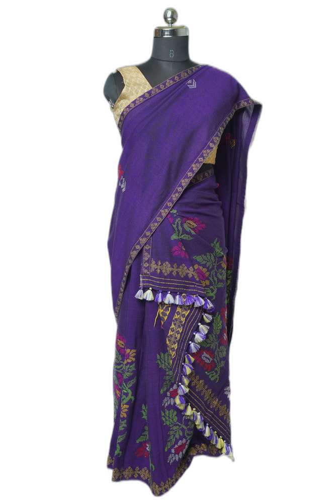 Purple Karbi Traditional Dress