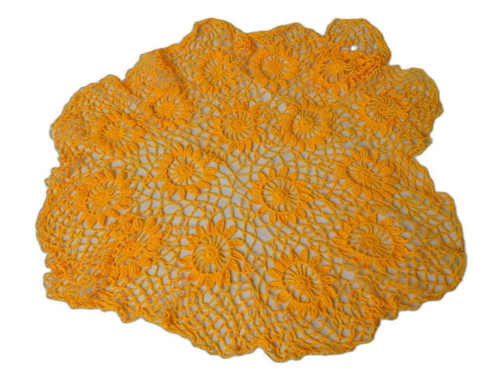 Handmade Crochet Large Size Round Table met