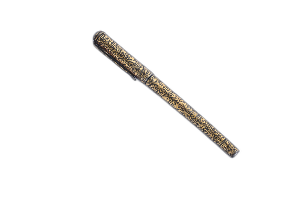 Handcrafted Gold Pen – Koftgiri & Damascus Art