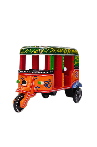 Handcrafted Miniature Tuk Tuk Toy