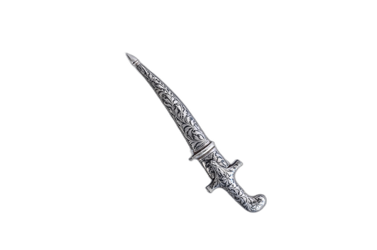 Handcrafted Damascus Steel Small Dagger & Paper Cutter