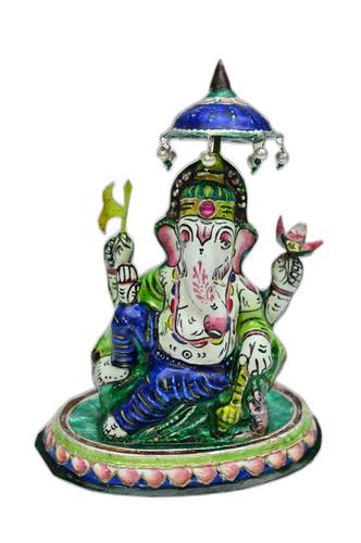 Meenakari Lord Ganesha Idol