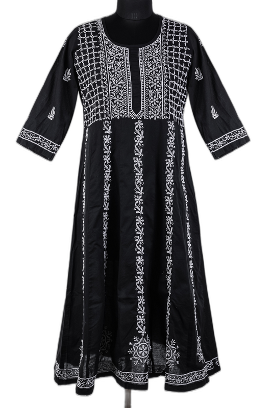 Black and White Anarkali