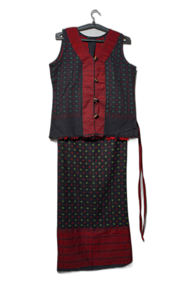 Assamese Wrap Around with Waist Coat