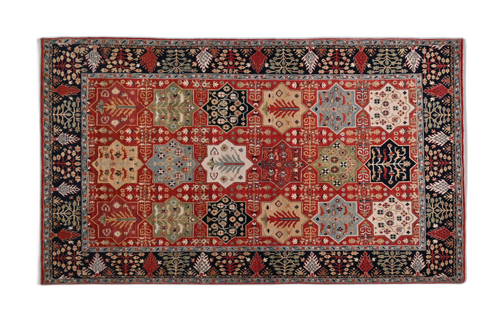 Handmade Red Kashan Carpet
