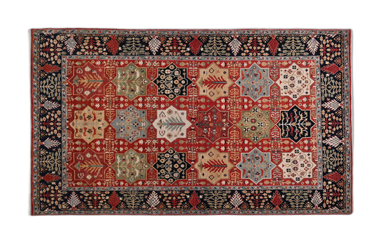 Handmade Red Kashan Carpet