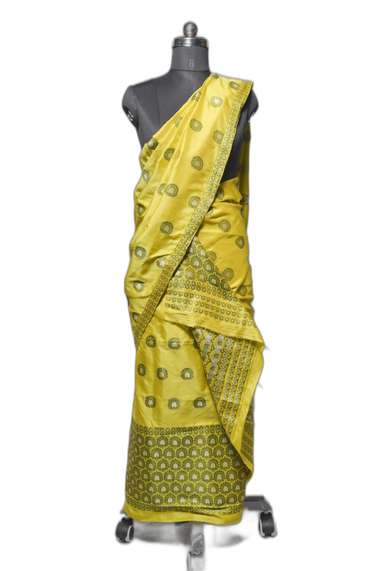 Handmade Mix-Paat Sador Mekhela