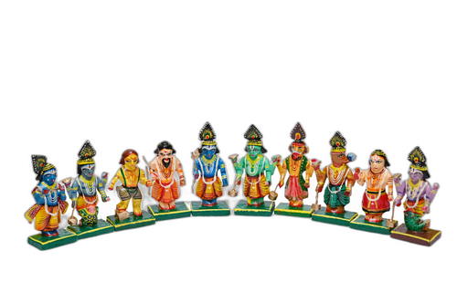 Dasavatar Wooden Dolls Set