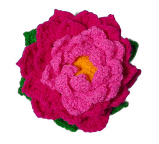 3-Piece Decorative Flower Mat Set – Pink Lotus Shape