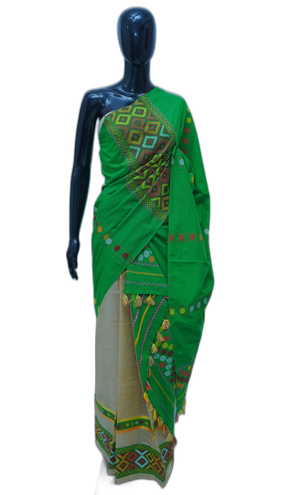 Toss by Cotton Mekhela Sador – Green