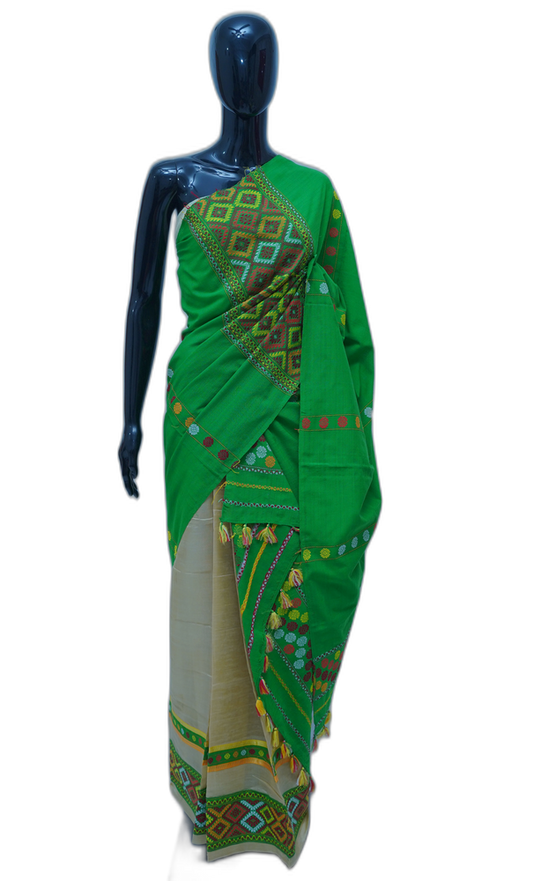 Toss by Cotton Mekhela Sador – Green