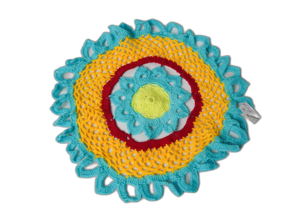 Handmade Crochet Round Table Mat - Small