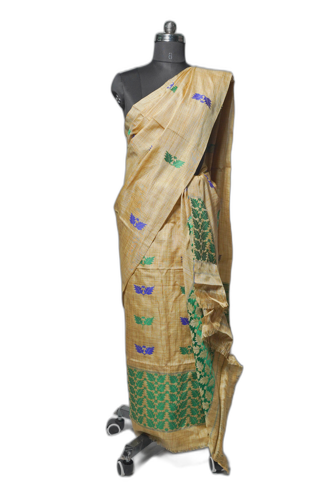 Assam Silk Muga Ghisa Sador Mekhela