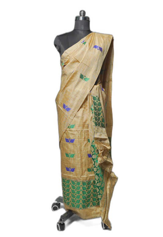 Assam Silk Muga Ghisa Sador Mekhela