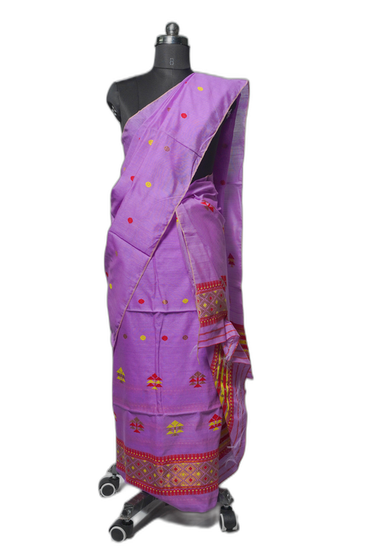 Handmade Sador Mekhela in Pure Cotton