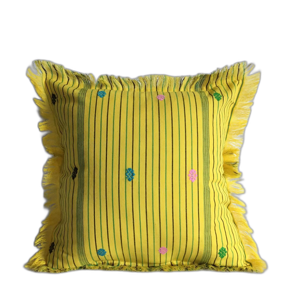 Cotton Cushion 5-Piece Set – Bright Yellow
