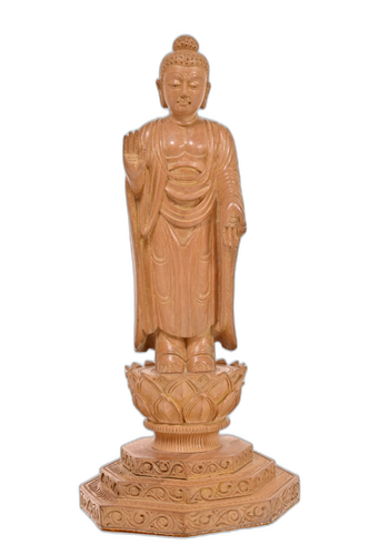 Wooden Handcarved Blessing Buddha