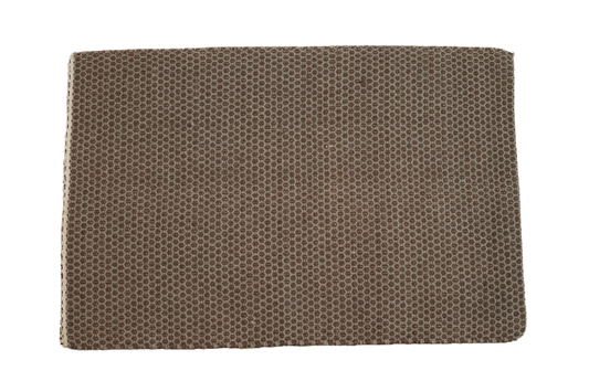Brown & Black Wool Hand-Knotted Carpet