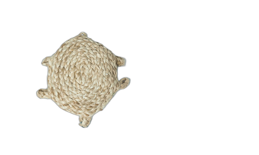 Handwoven Jute Tortoise Decor Piece