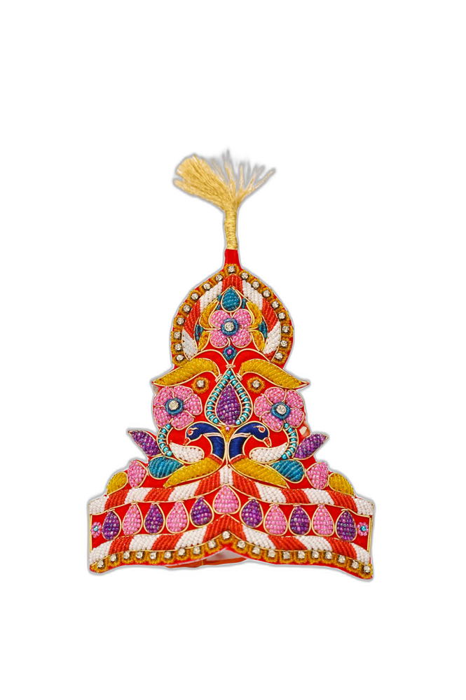 Colorful Handmade Mukut (Idol Crown)