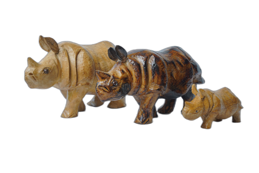 Wooden Rhino Home Décor (12 inches)