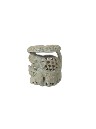 Stone Jali Work- Haathi Family under chatri