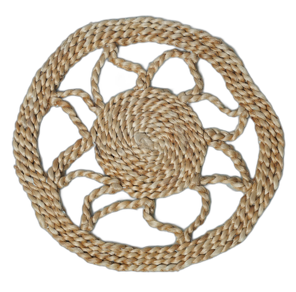 Handwoven Jute Decor Door Mat