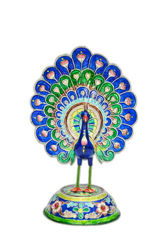 Dancing Peacock Meenakari Handicraft
