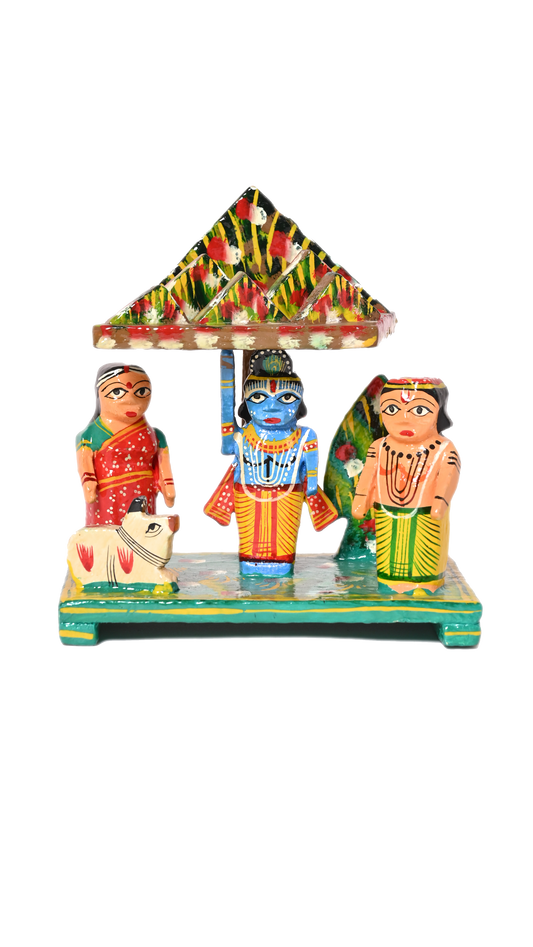 Govardhan Parvat – Wooden Lacquerware Sculpture