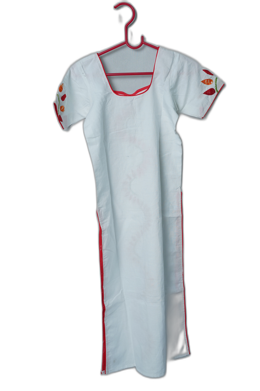 Assamese Women's Cotton Kurti with Threadwork