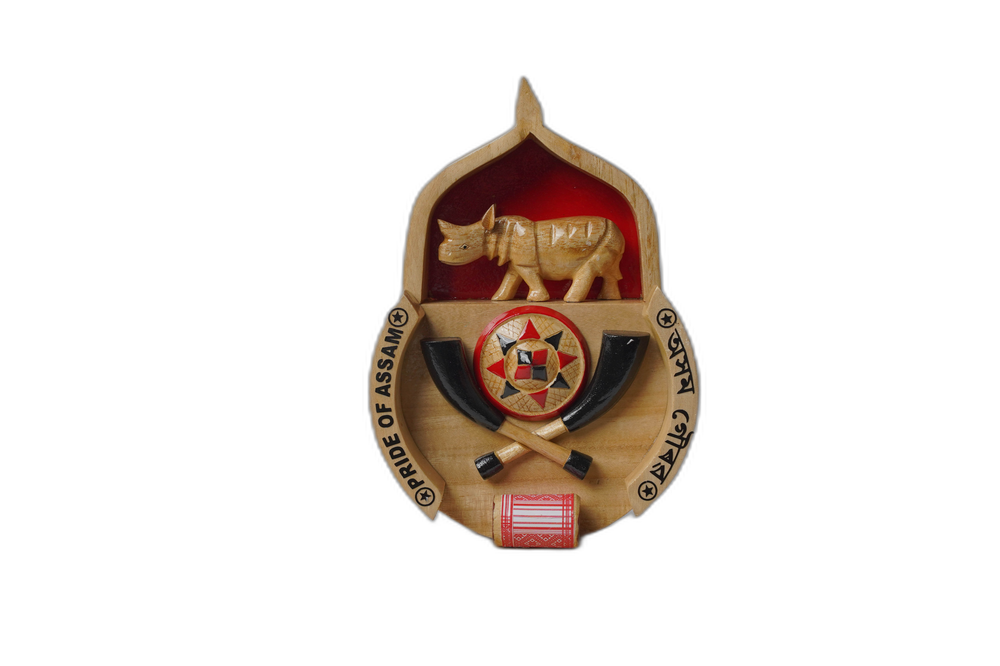 Medium Wooden Bihu Trophy