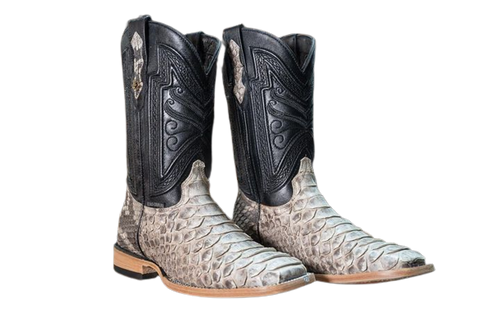 TEXAS COUNTRY EXOTIC BOOT CAIMAN BELLY TABACO ROUND TOE LM81