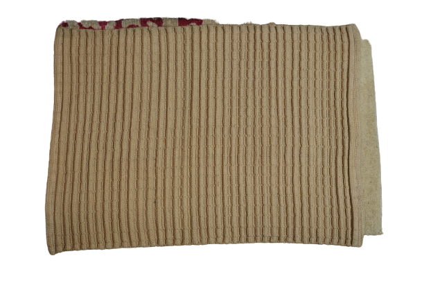 Dark Red & Brown Hand-Knotted Carpet