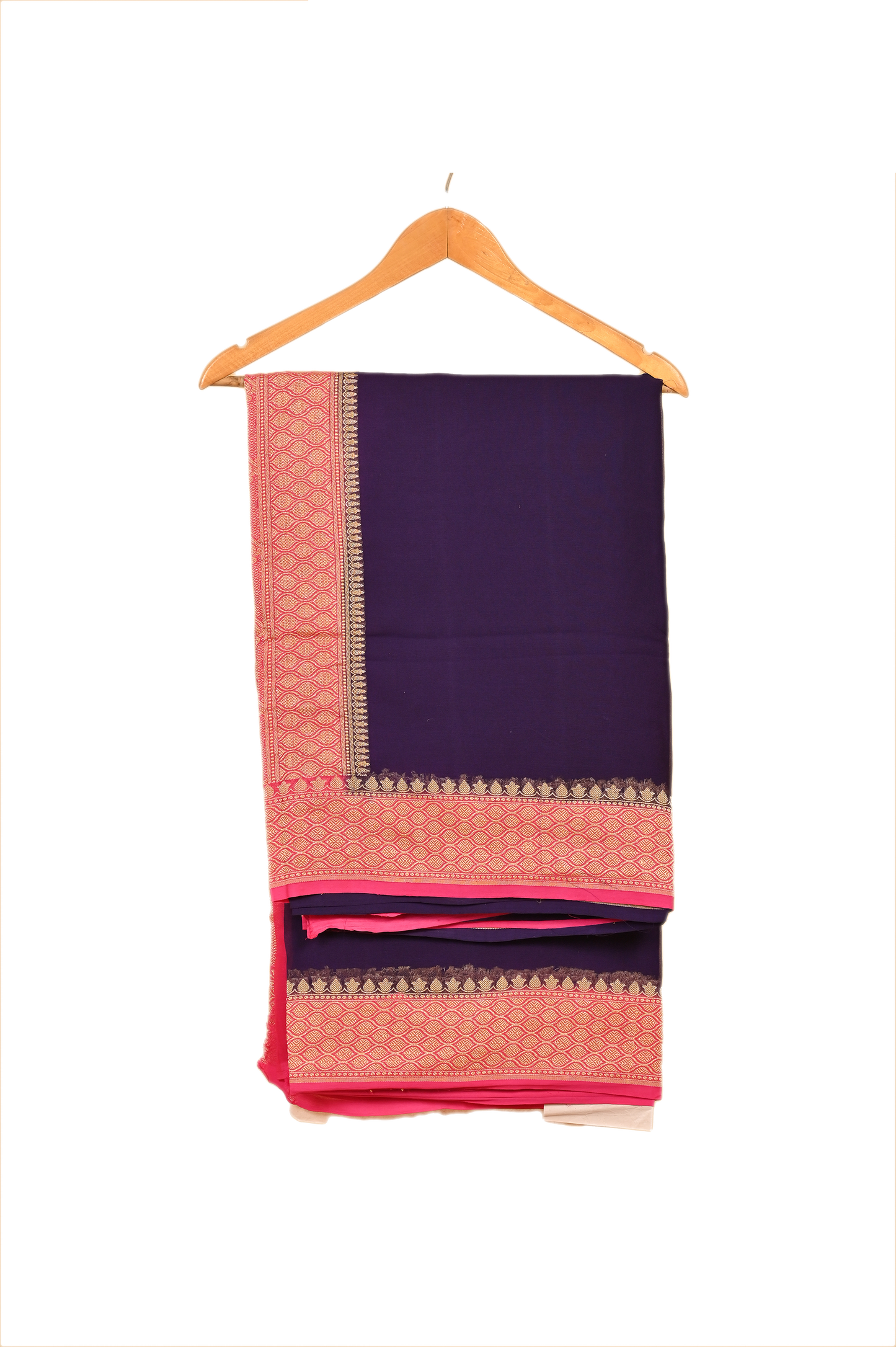 Deep Purple Chiffon Saree