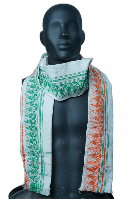 Handwoven Boro Tri-Color Arranie (Muffler)