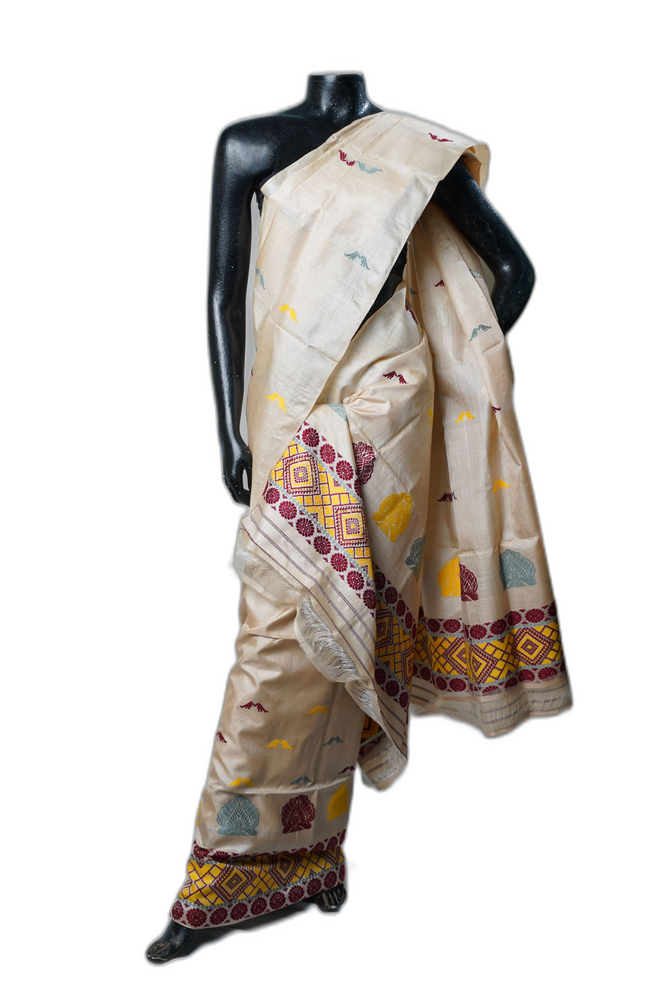 Pure Toss Pat Mekhela Sador – Rich Cream
